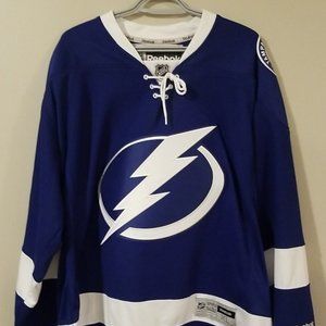 2016-17 Tampa Bay Lightning NHL Reebok Premier Men's Home Blue Jersey